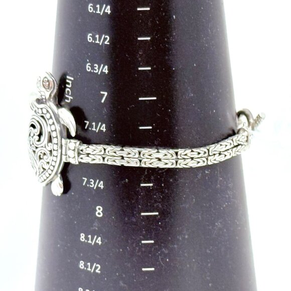 Bali Legacy Sterling Silver Turtle Double Chain Bracelet - NWT - Picture 9 of 9